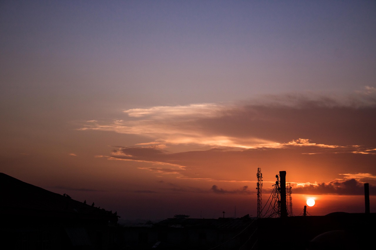 sunset  cloud  nightfall free photo