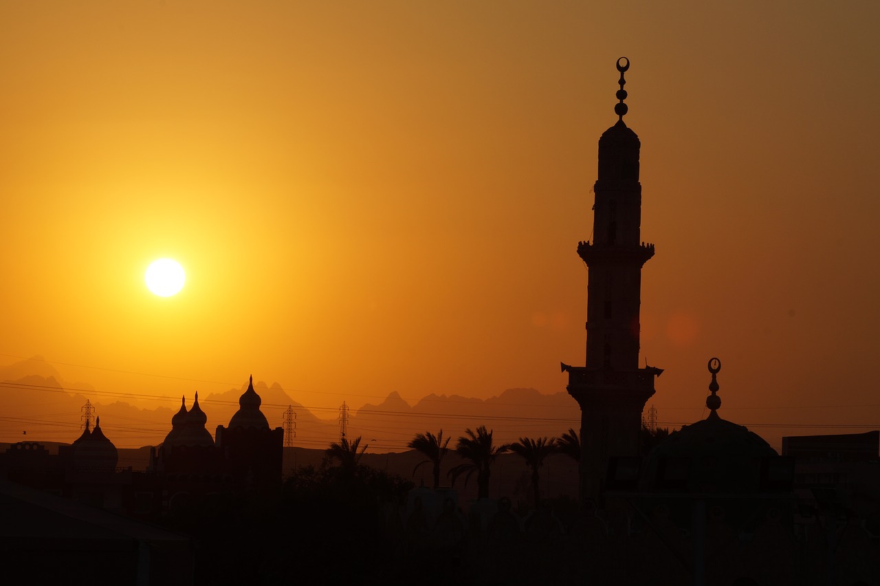 sunset  egypt  landscape free photo
