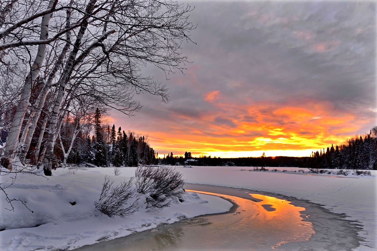 sunset  landscape  nature free photo