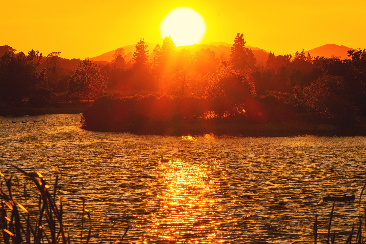 sunset  novato  california free photo