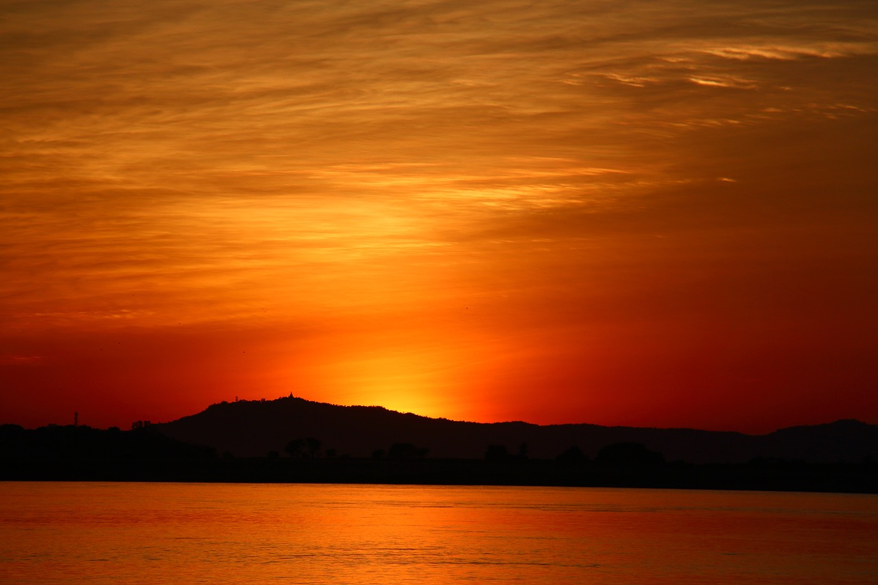 sunset  orange  sky orange free photo