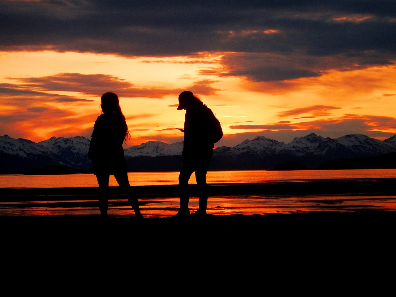 sunset  coastline  beach free photo