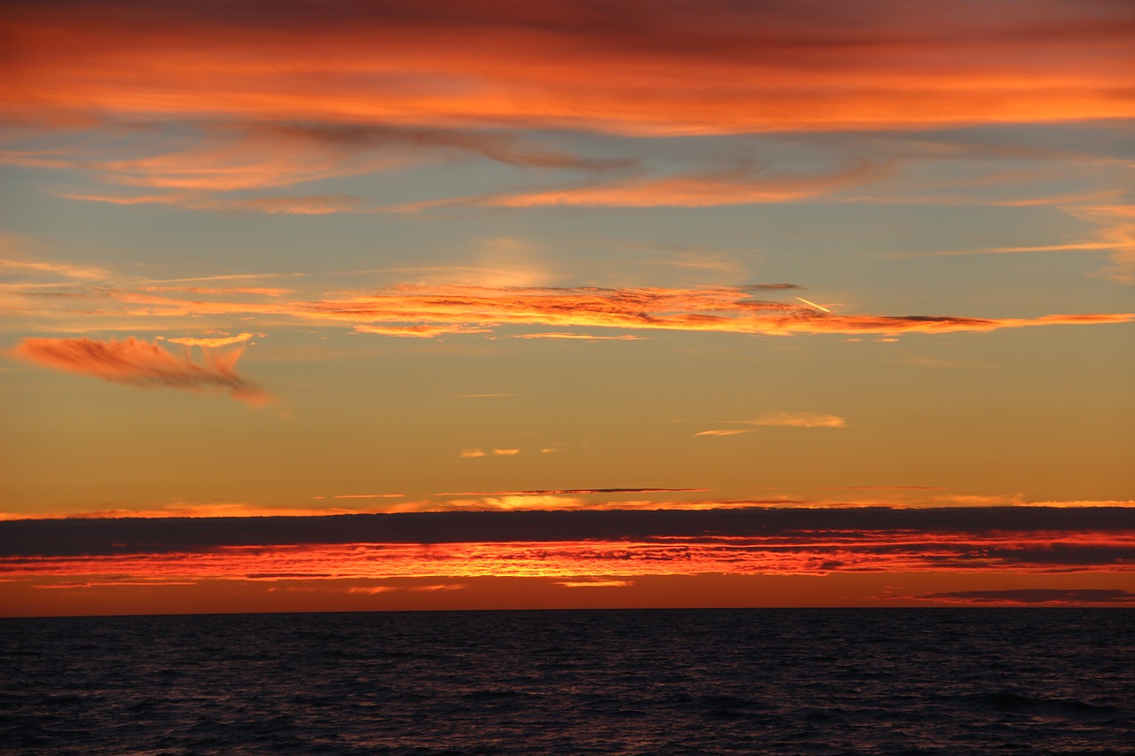 sunset  beach  italy free photo