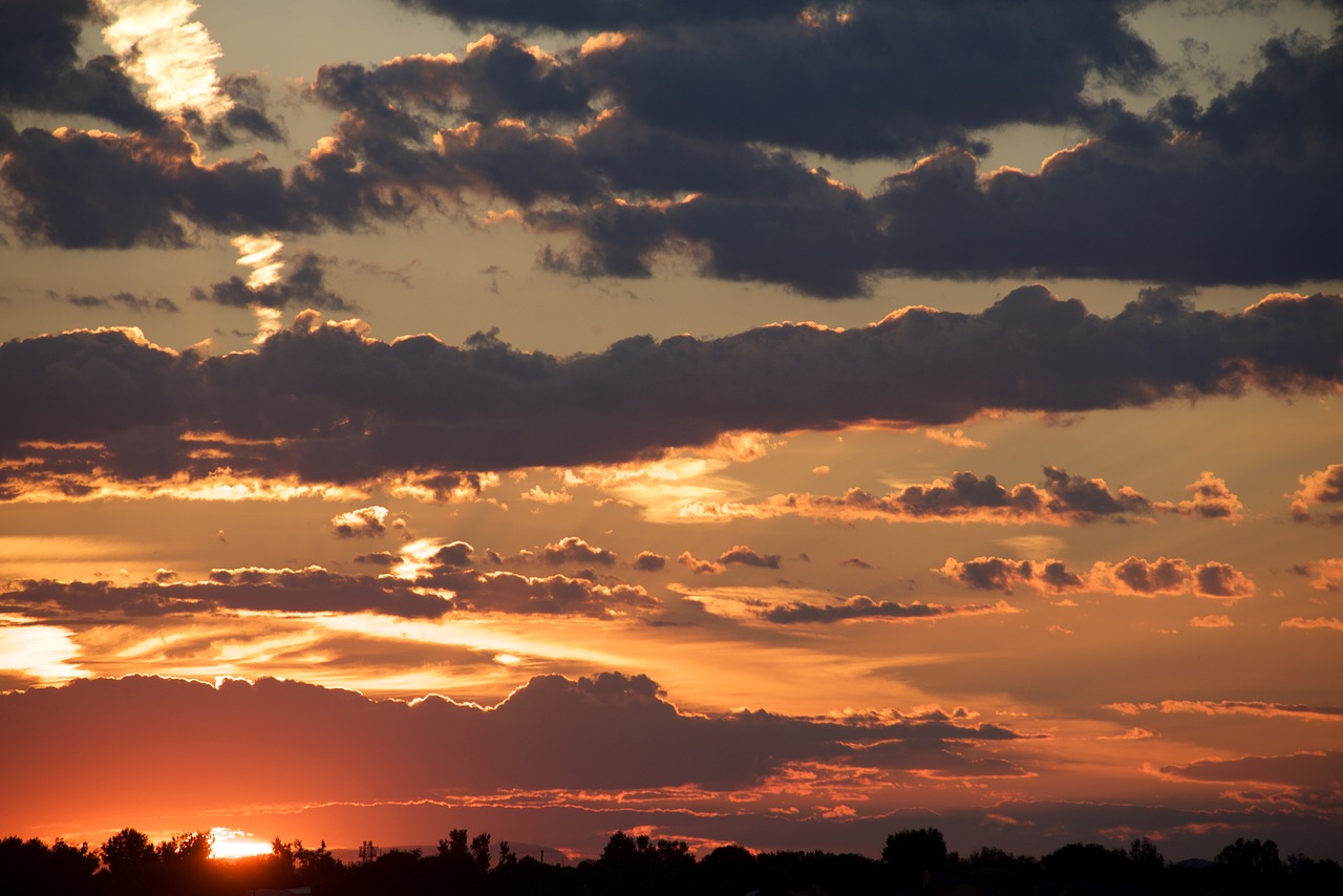 sunset  desert  skyline free photo