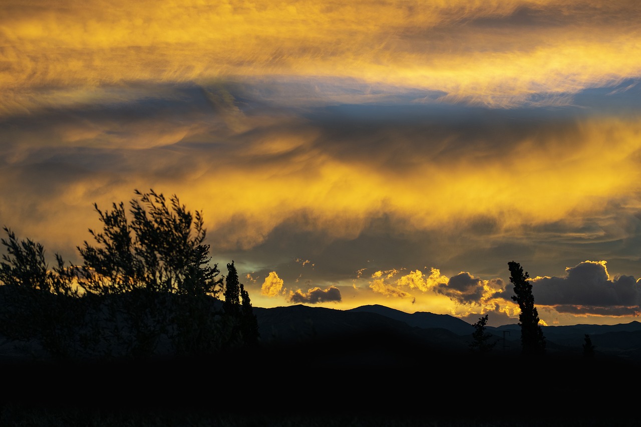 sunset  sky  clouds free photo