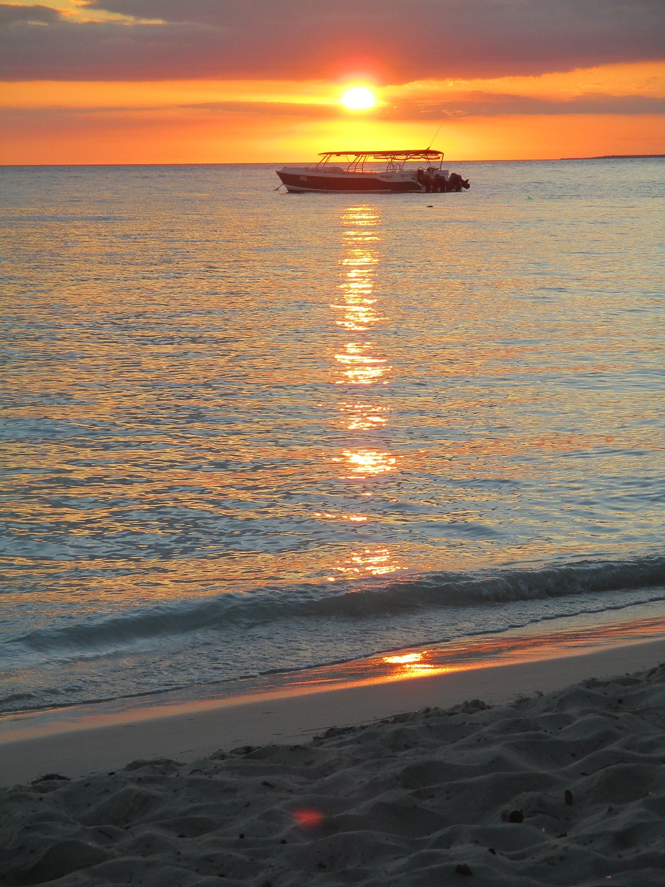 sunset  sea  caribbean free photo