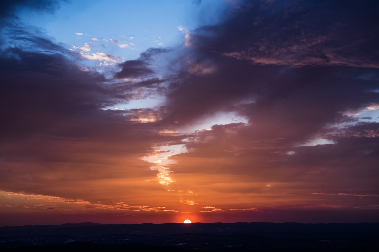 sunset  sky  dusk free photo