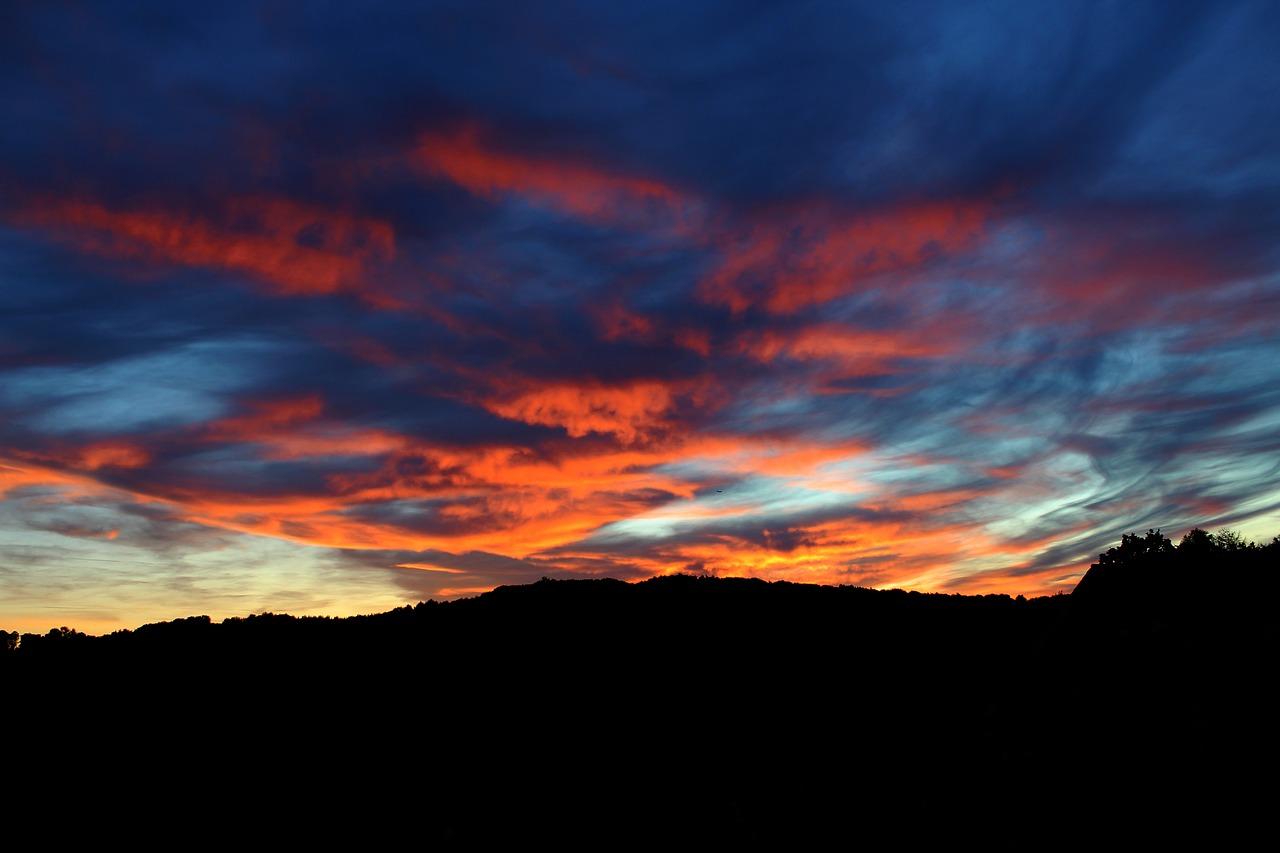 sunset  clouds  evening free photo