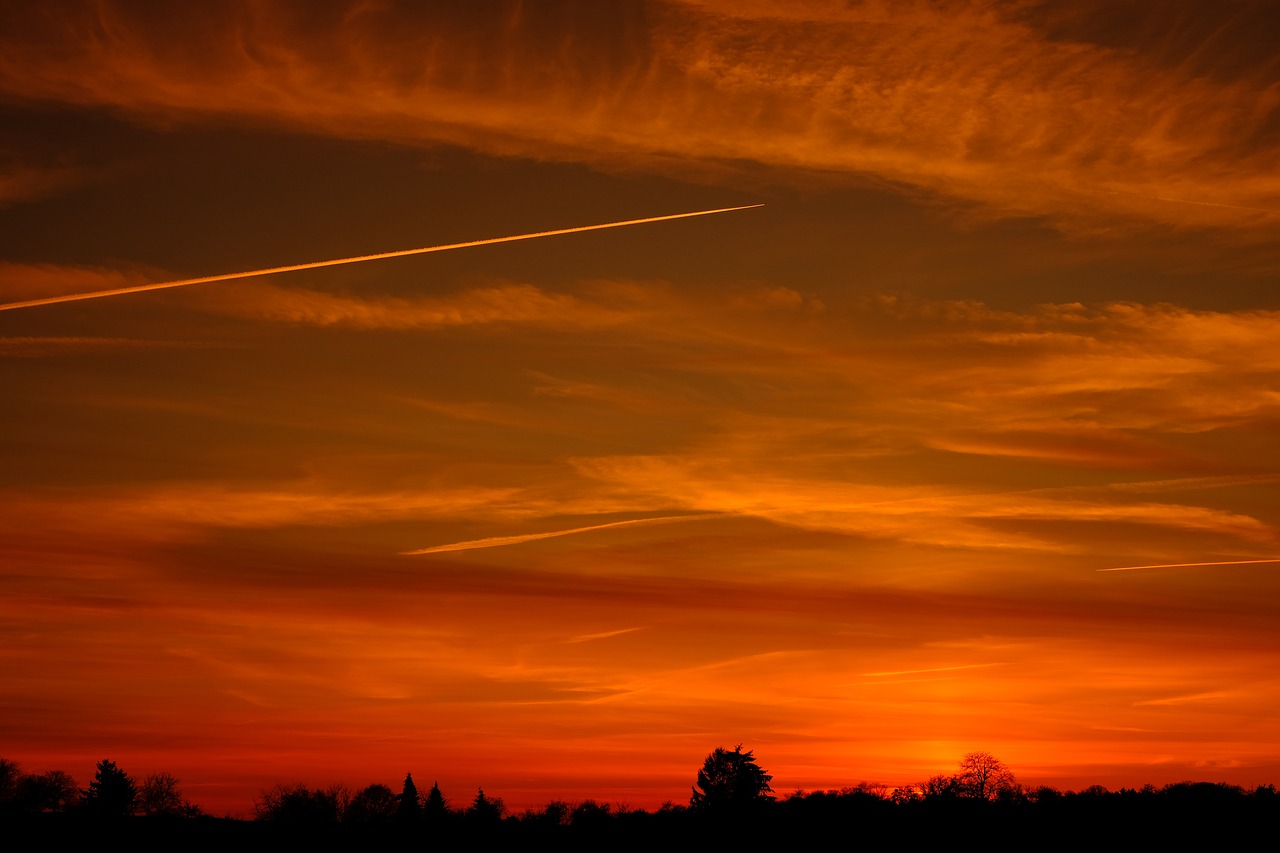 sunset  evening sun  afterglow free photo