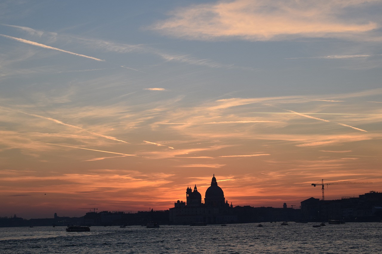 sunset  venice  sea free photo