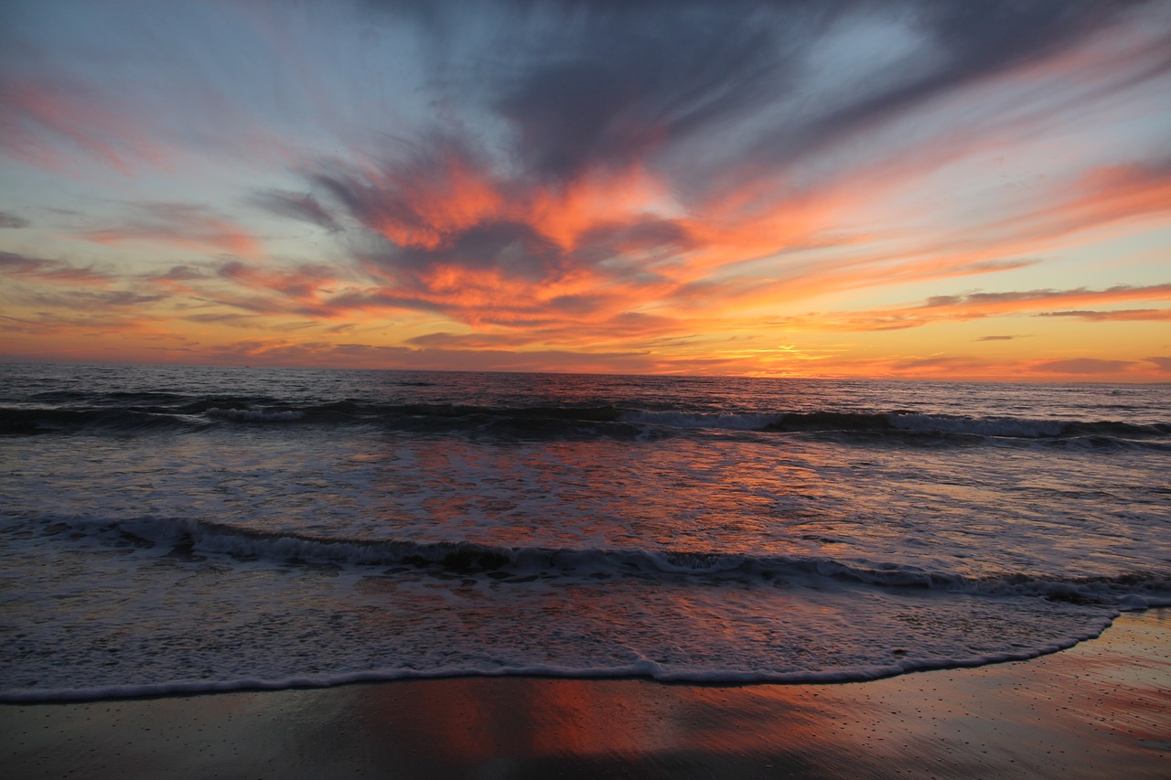 sunset  venice beach  california free photo