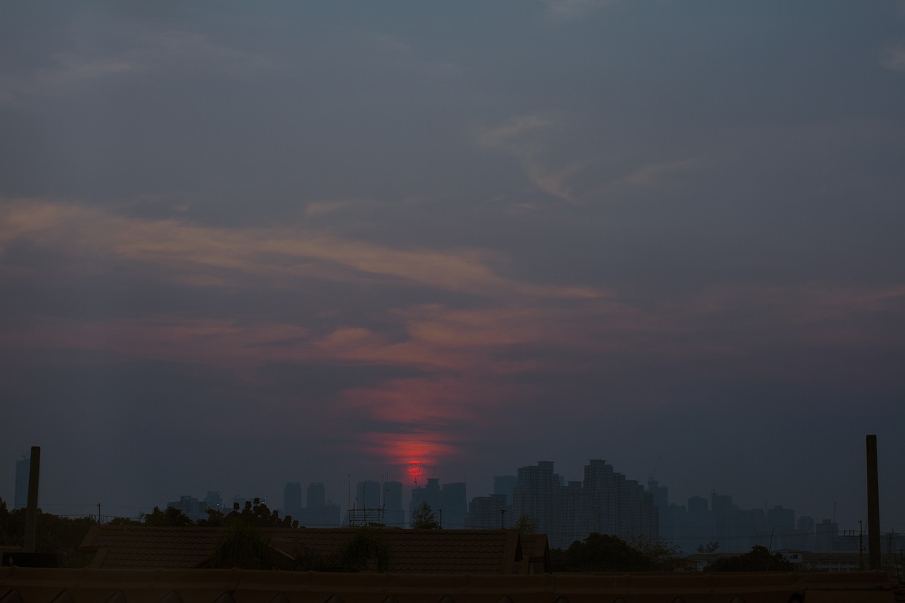 sunset  sky  clouds free photo