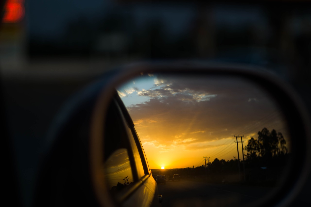 sunset  sunrise  driving free photo