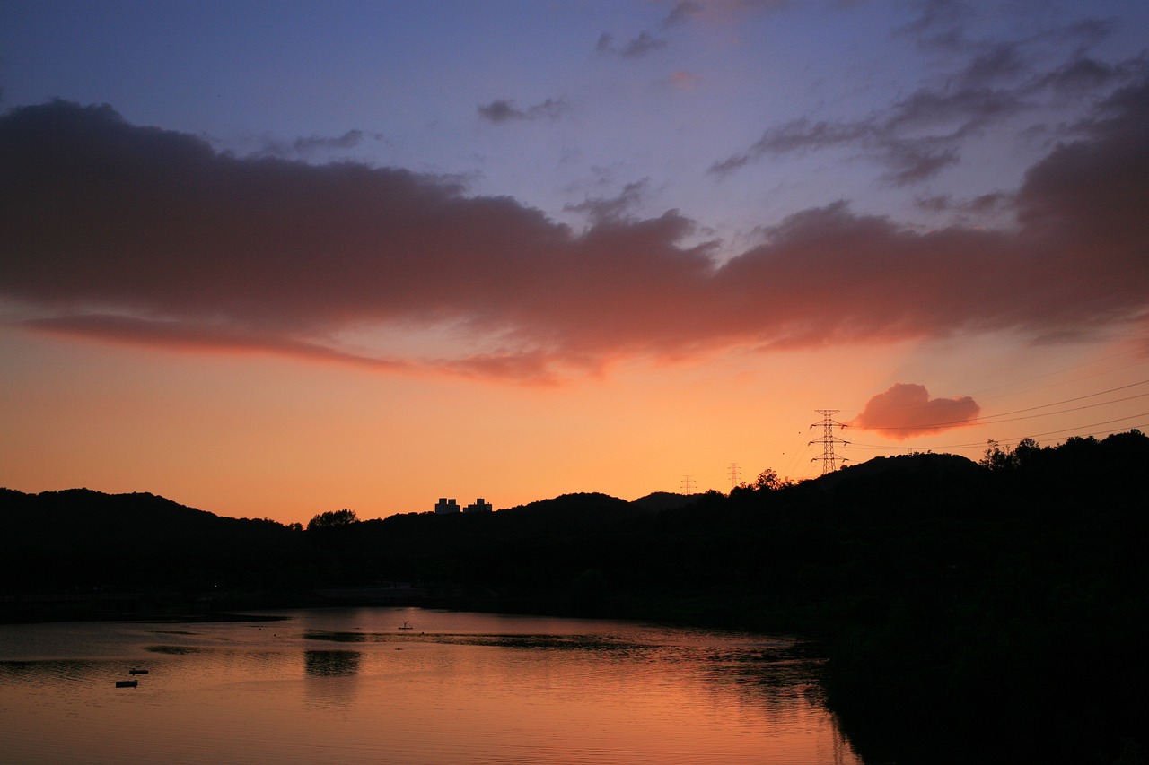 sunset landscape sky free photo