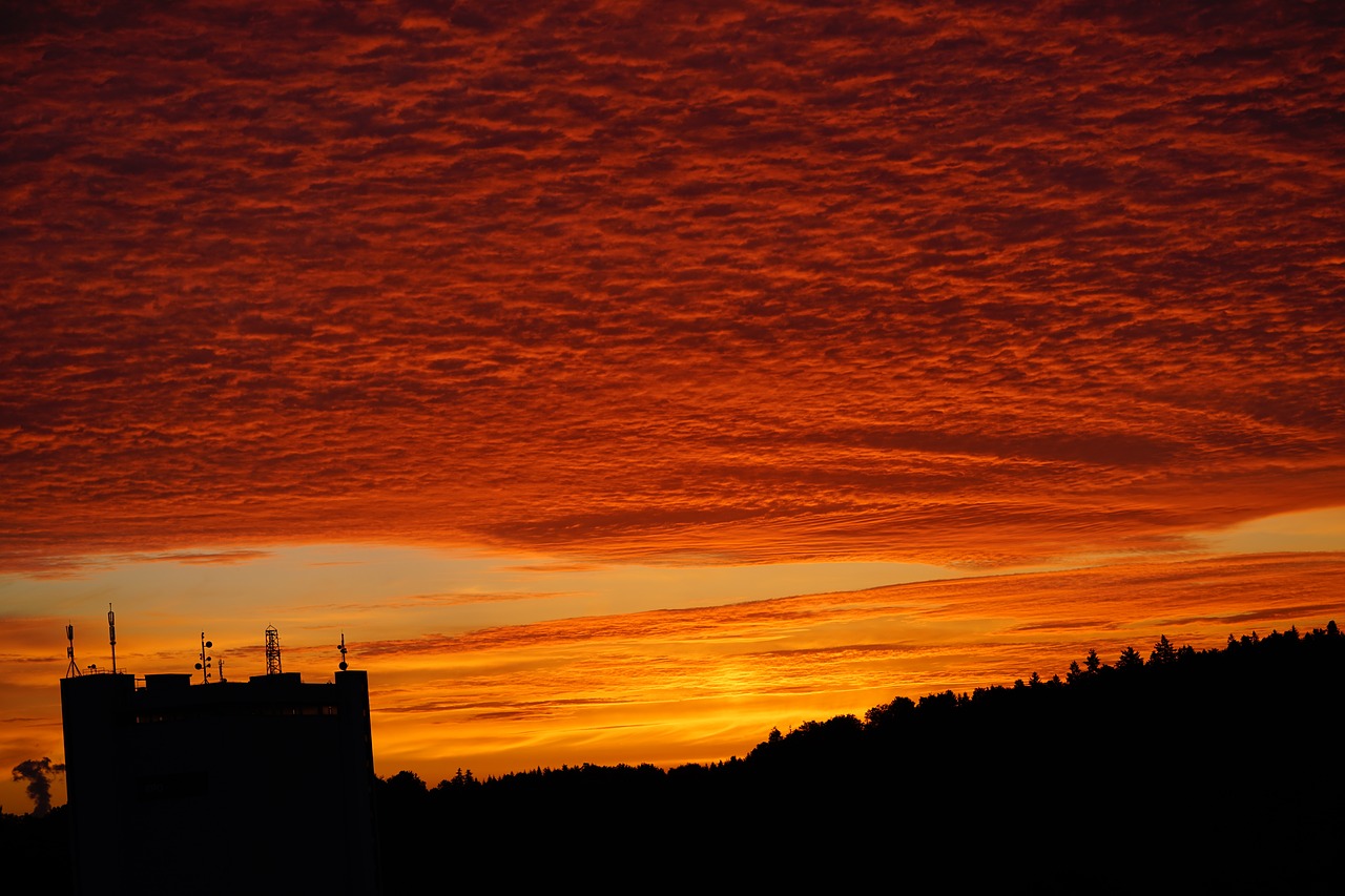 sunset  sky  glow free photo