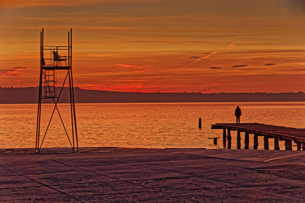 sunset  sea  beach free photo