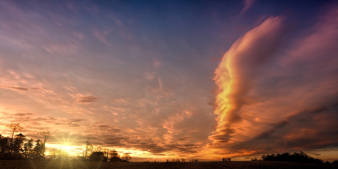 sunset  panorama  sky free photo