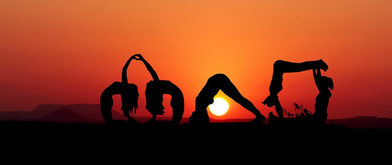 sunset  yoga  zen free photo