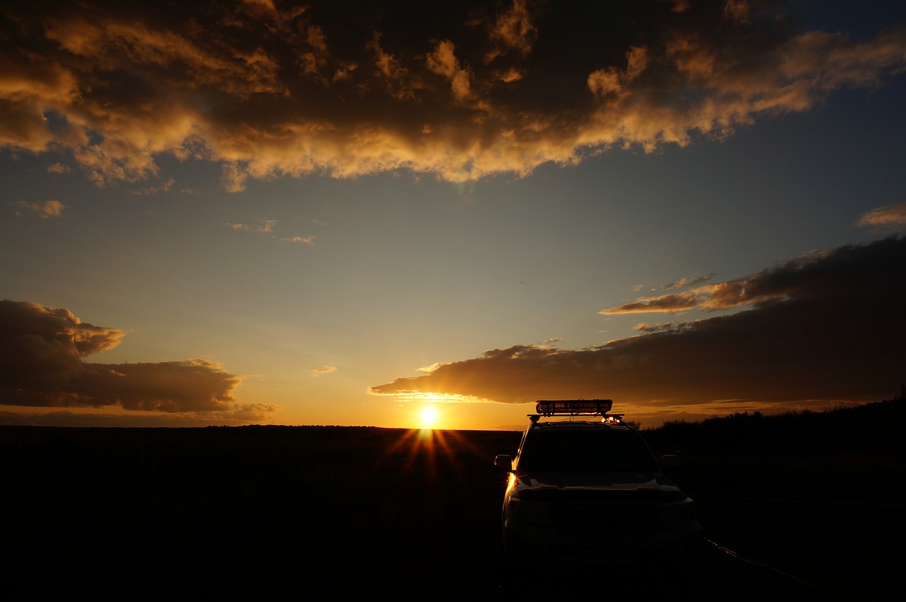 sunset  picnic  lake free photo