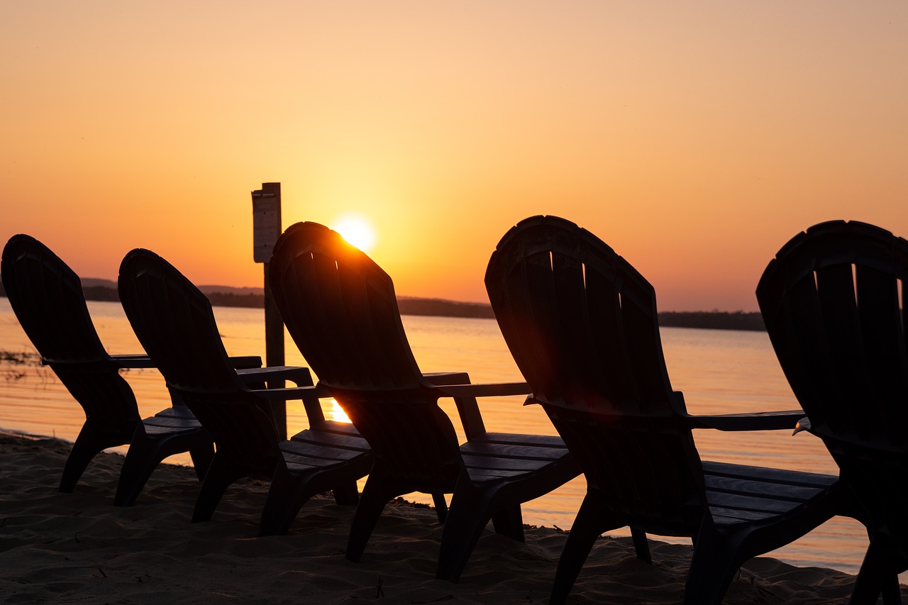 sunset  beach  water free photo