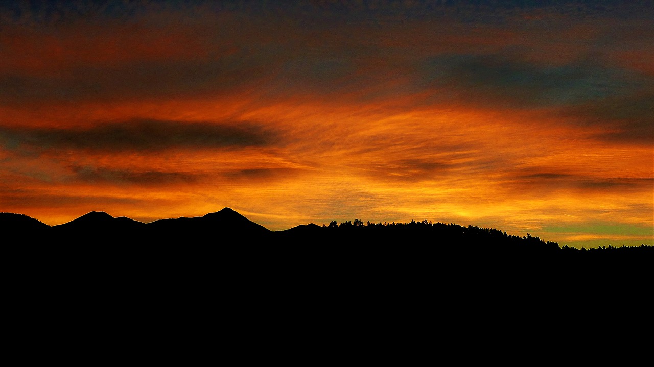 sunset  sky  orange free photo