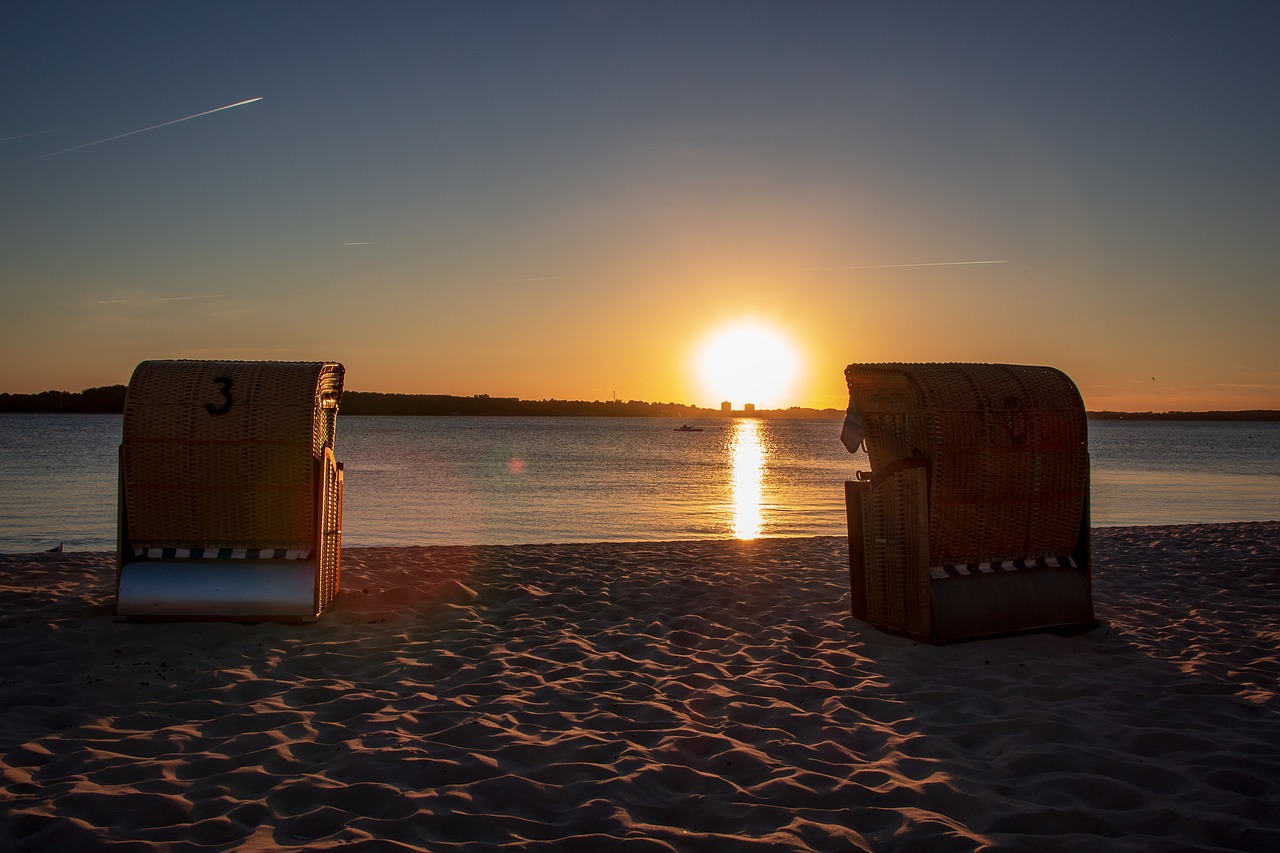 sunset  summer  laboe free photo