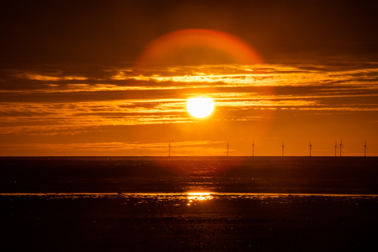 sunset  sea  clouds free photo