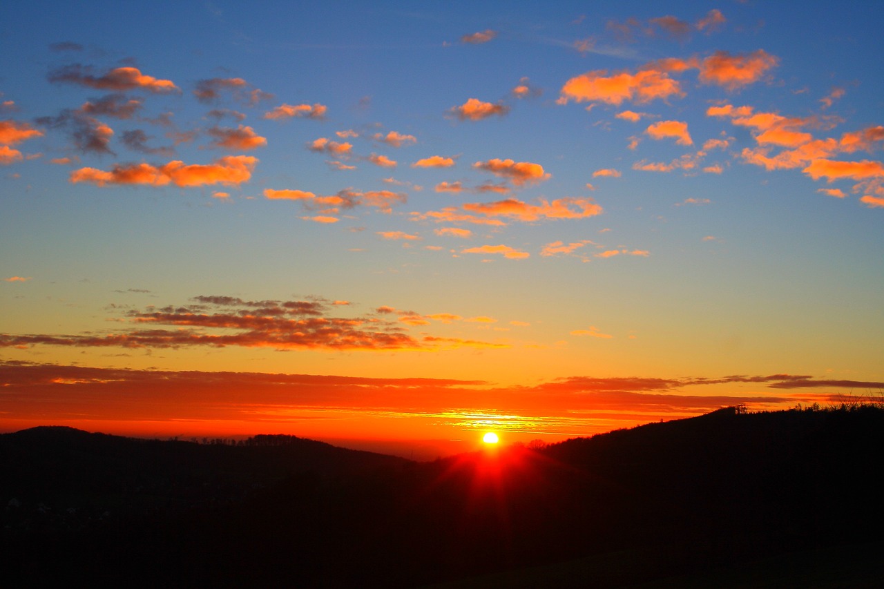 sunset  sky  clouds free photo