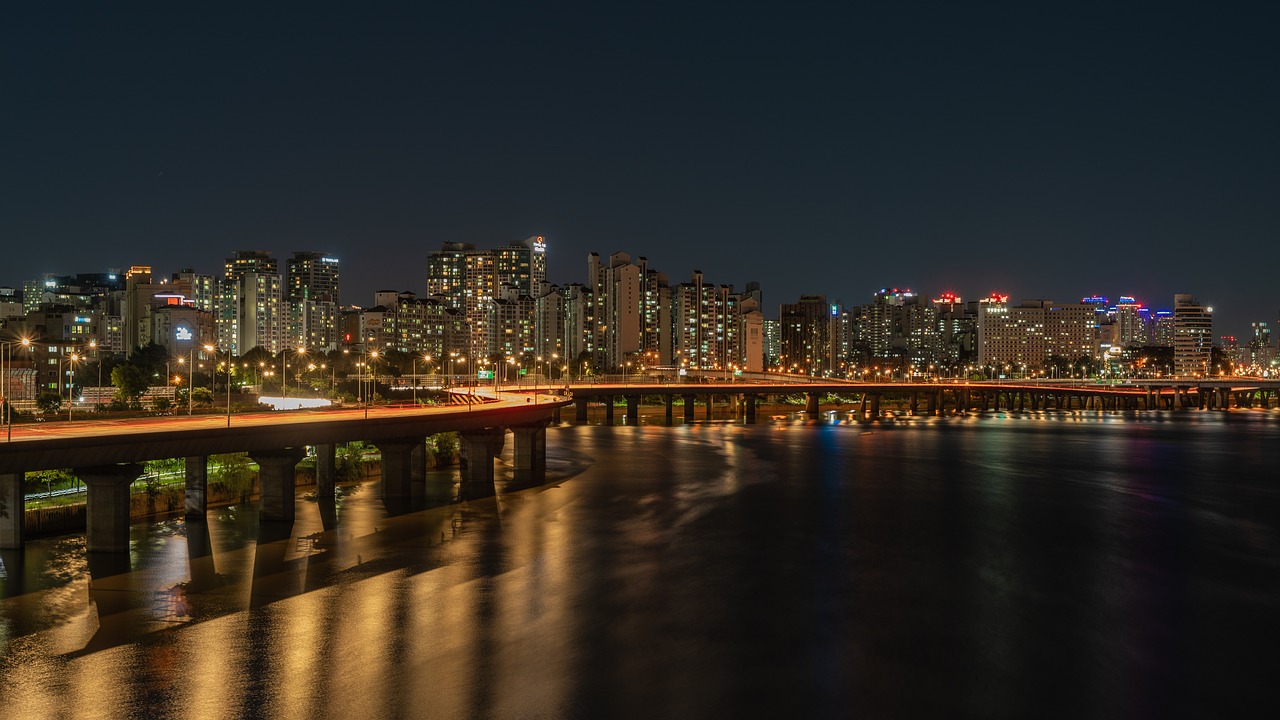 sunset  seoul  han river free photo