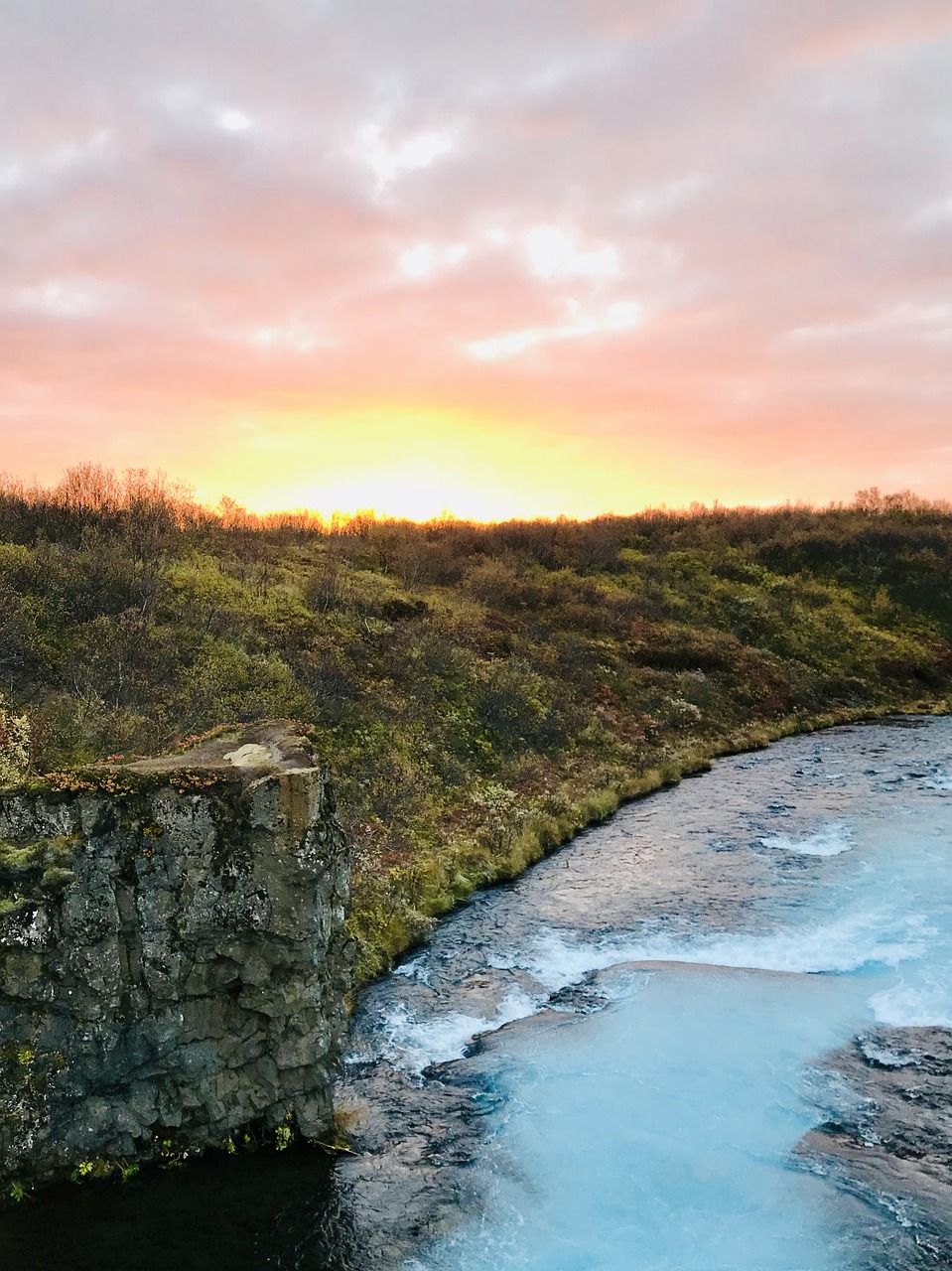 sunset  iceland  landscape free photo