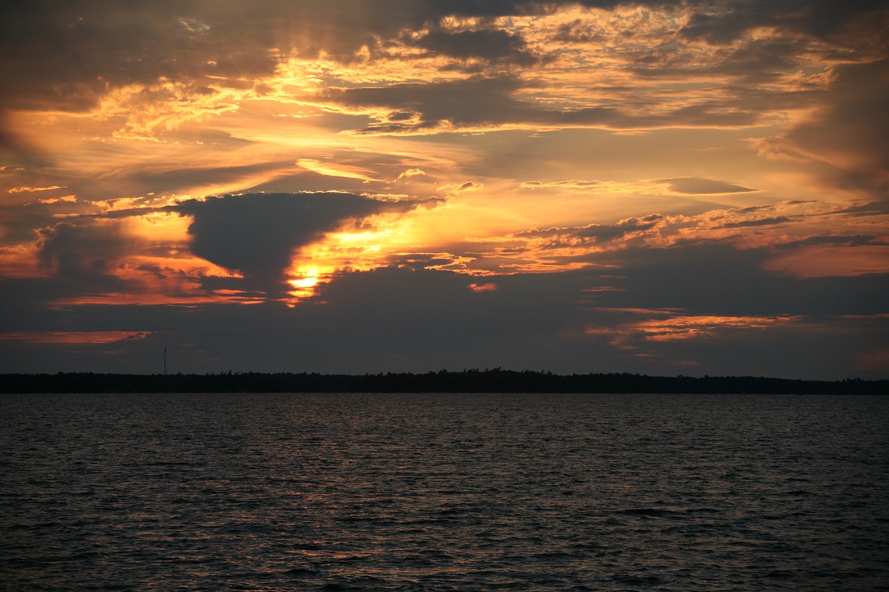 sunset  muskoka  summer free photo