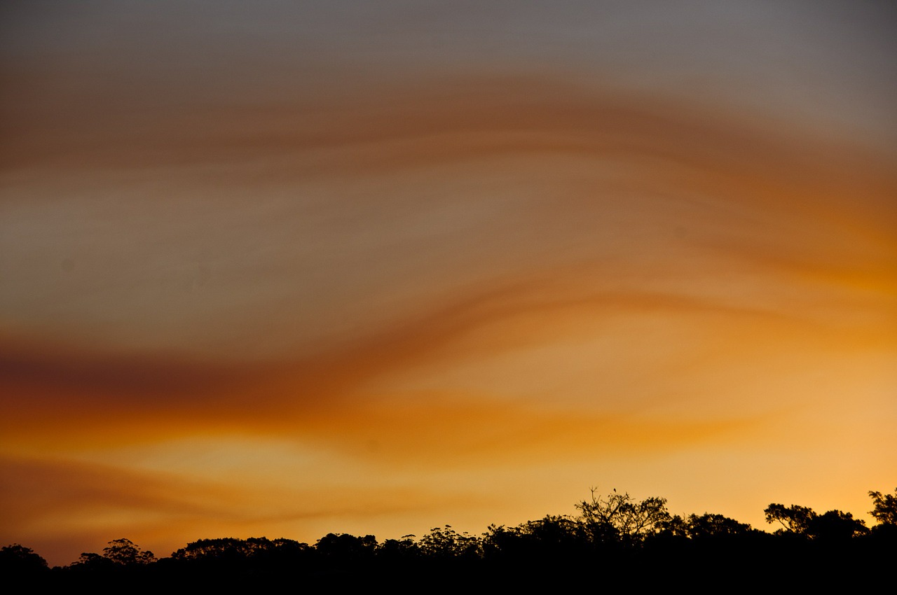 sunset sky clouds free photo