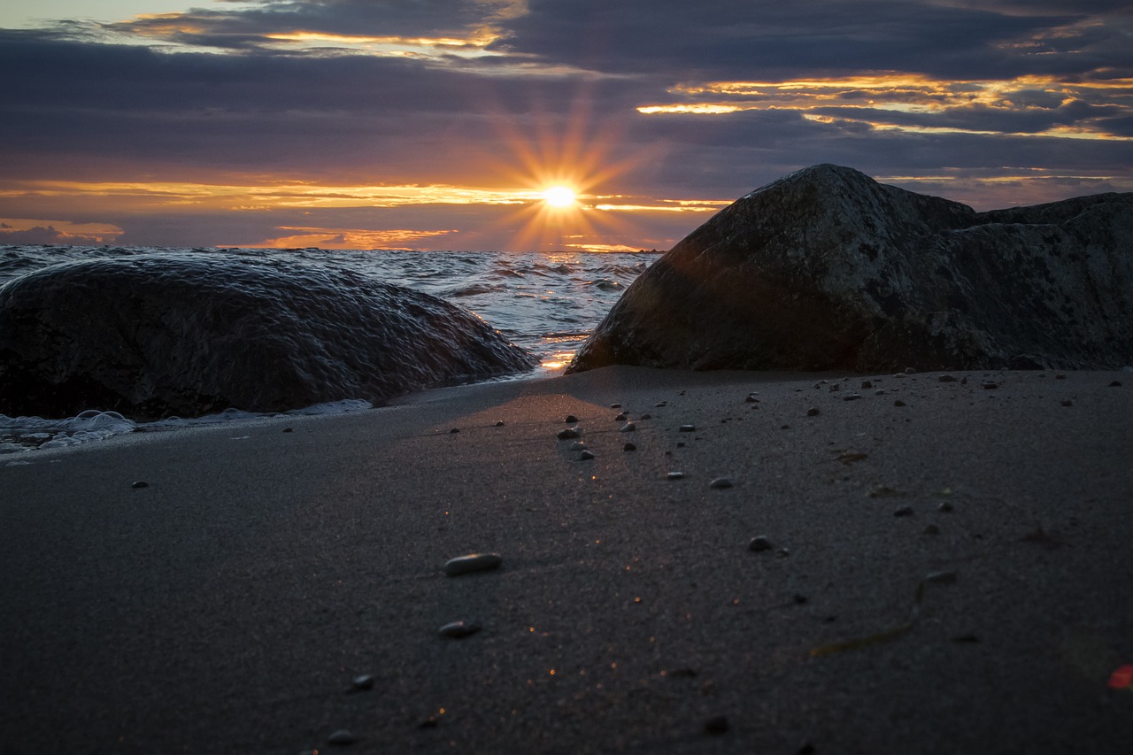 sunset  gotland  summer free photo