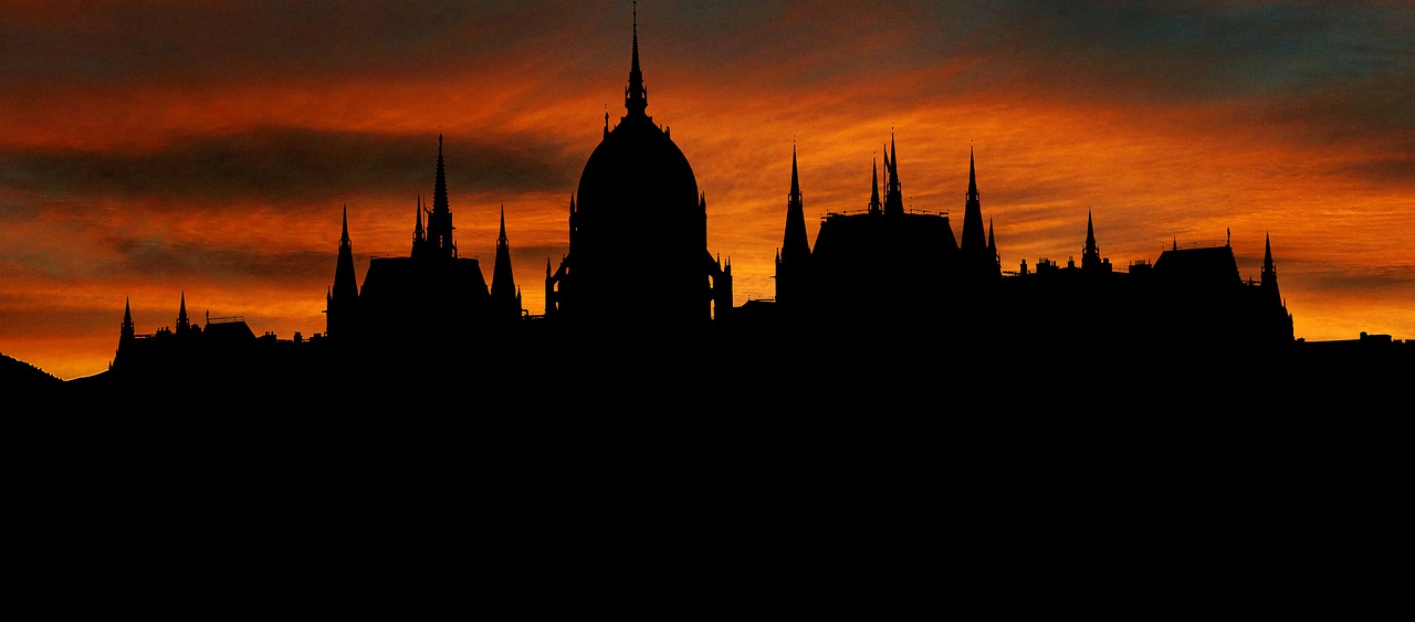 sunset  city  budapest free photo