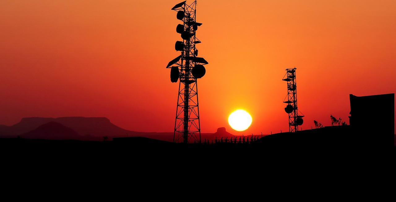 sunset  tower  tv free photo