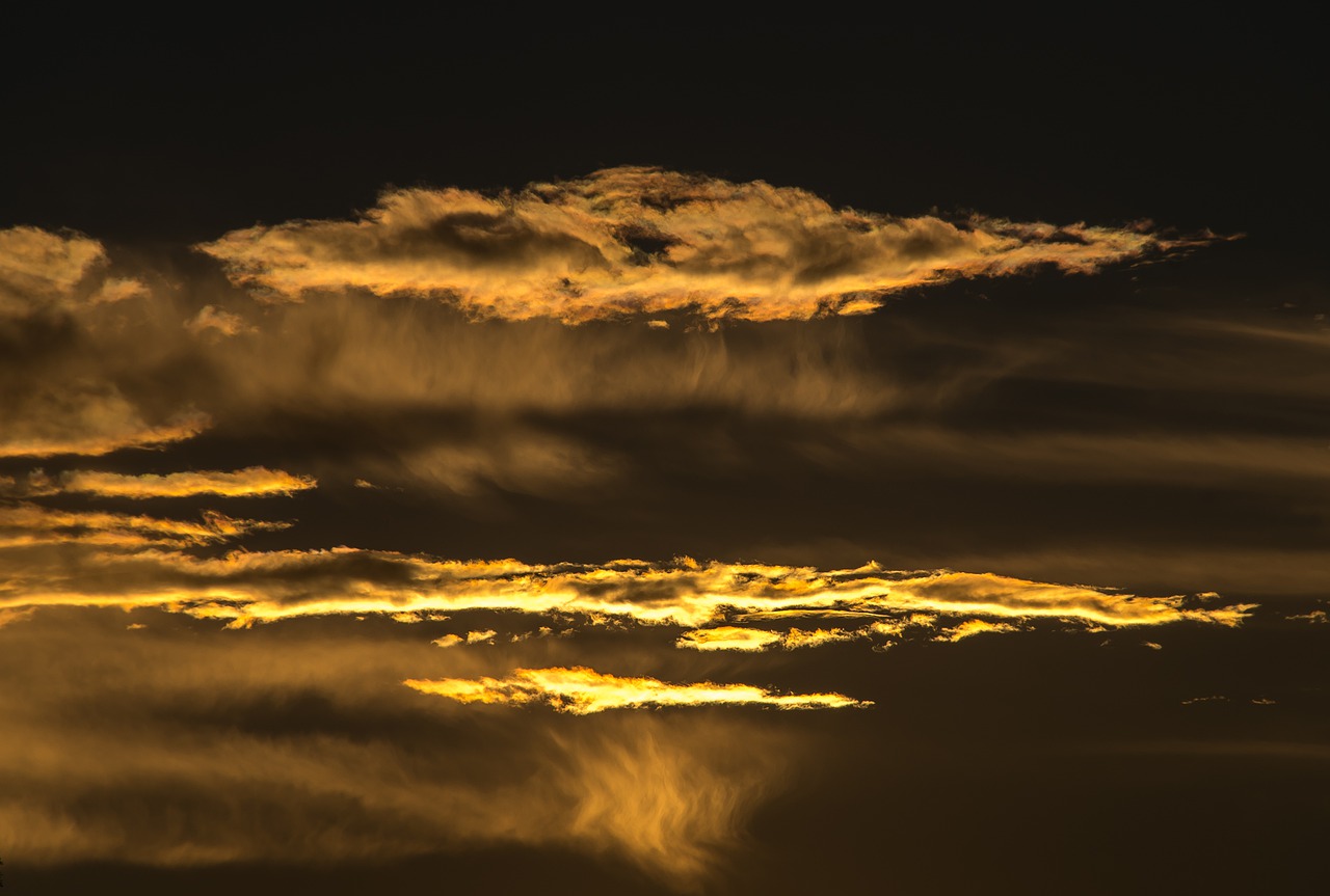 sunset  sky  clouds free photo