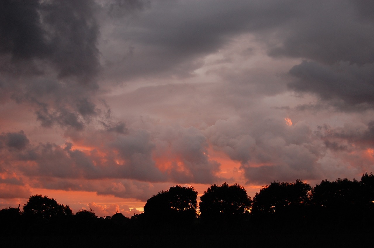 sunset himmel cloud free photo