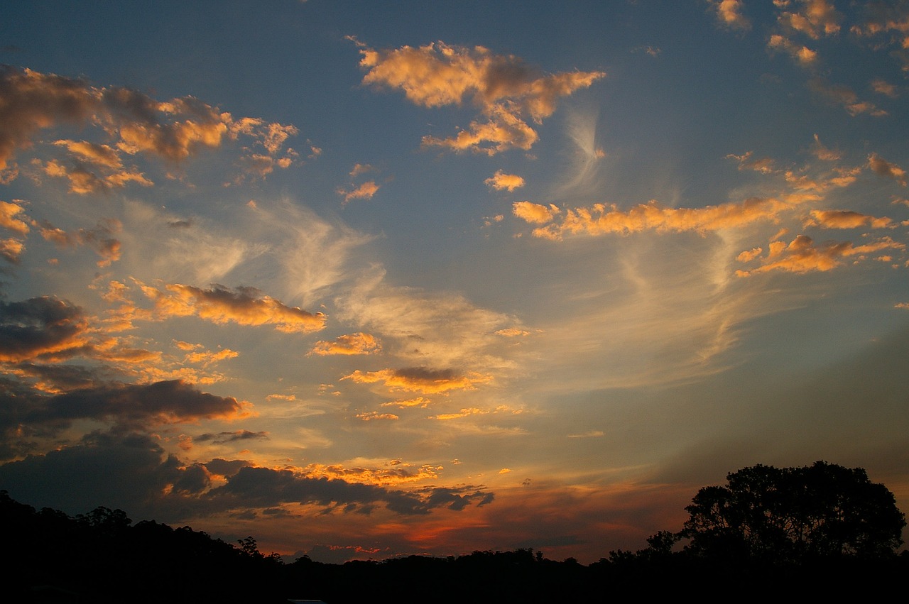 sunset sky pink free photo