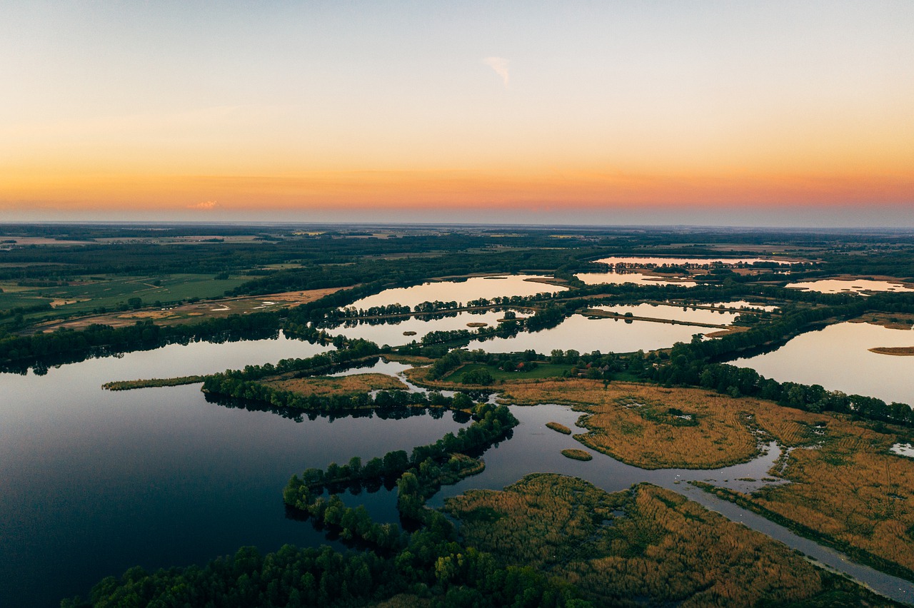 sunset  milicz  poland free photo