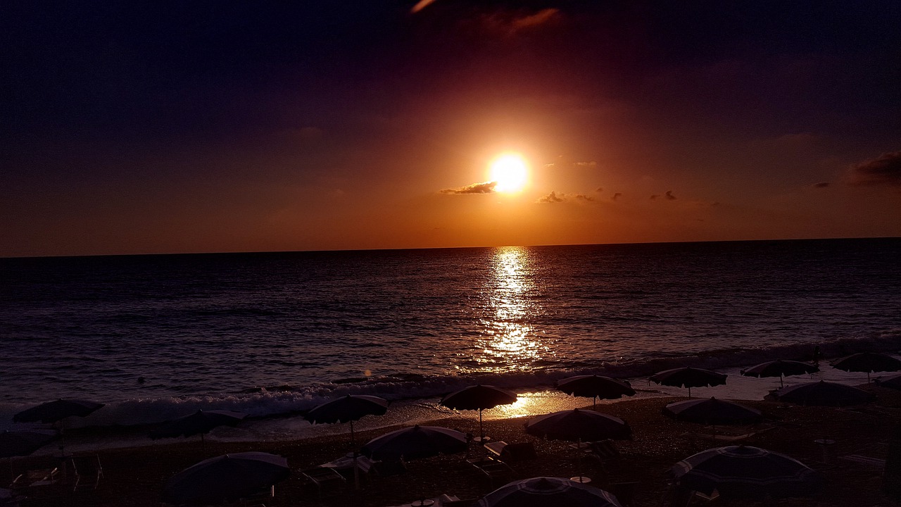 sunset  sea  sun free photo
