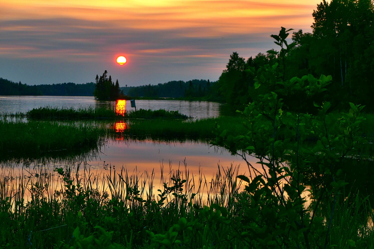 sunset  twilight  landscape free photo