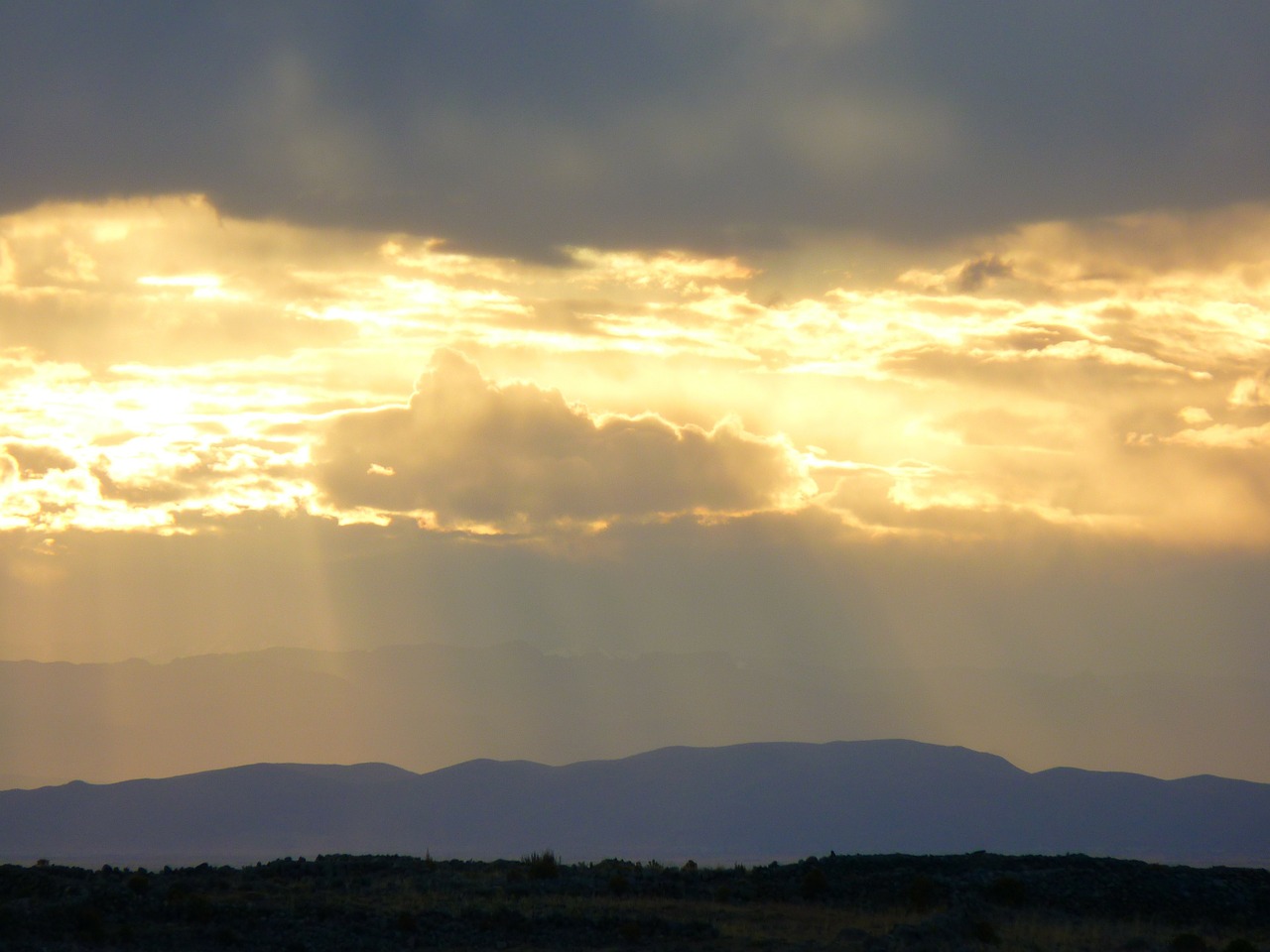 sunset abendstimmung lake titicaca free photo