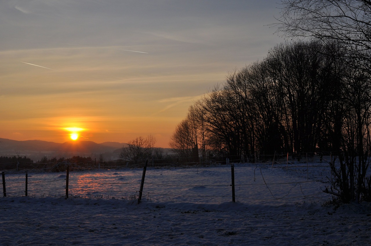 sunset landscape sky free photo