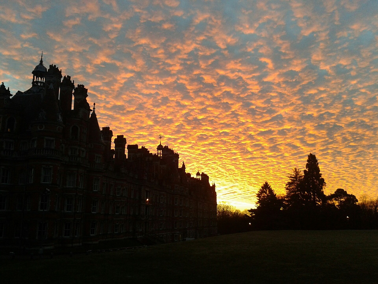 sunset clouds beautiful free photo