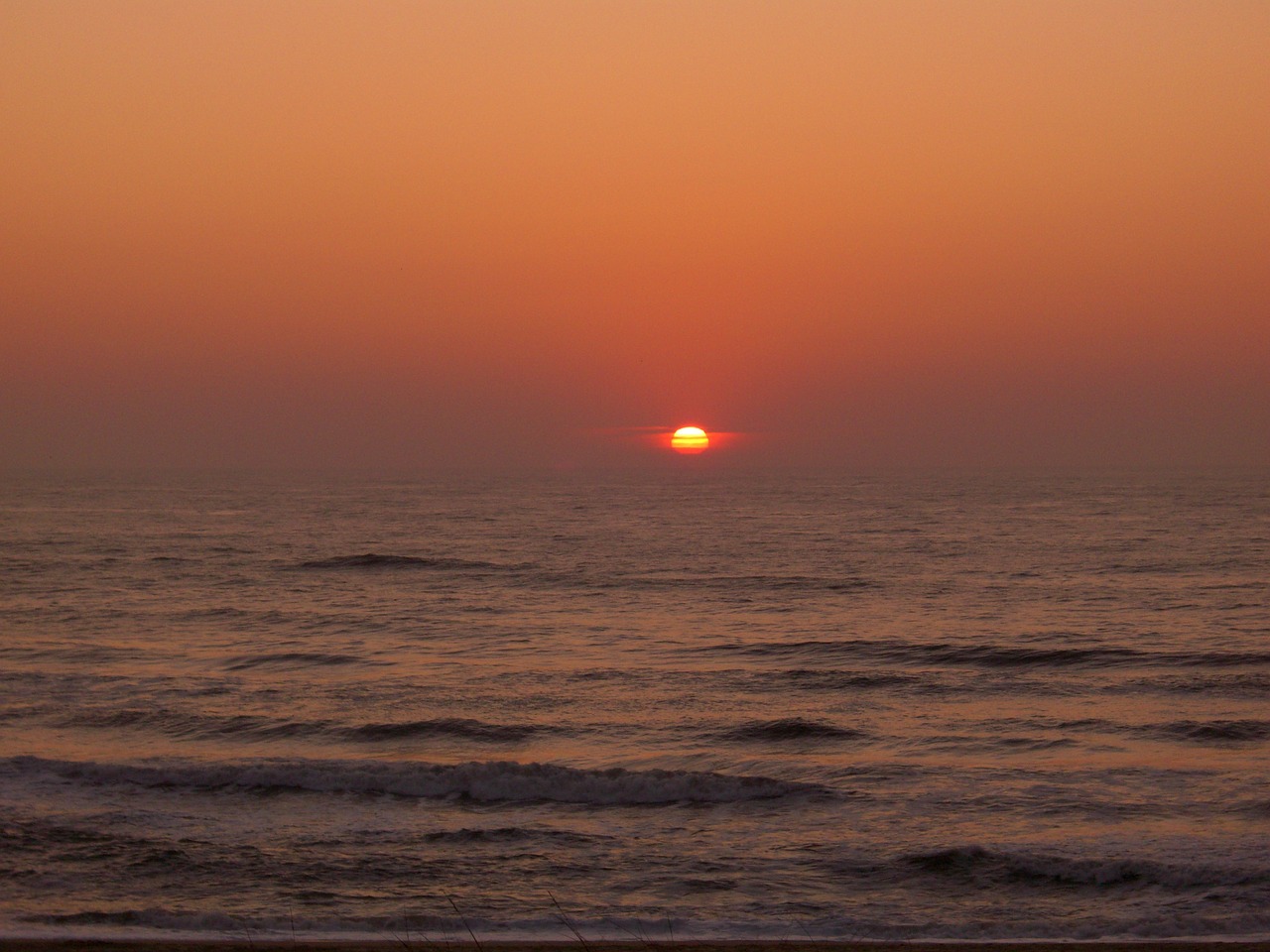 sunset sea beach free photo