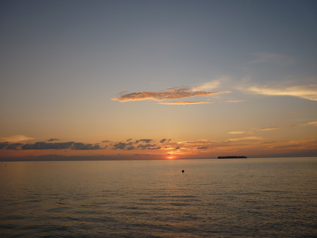 sunset ocean beach free photo