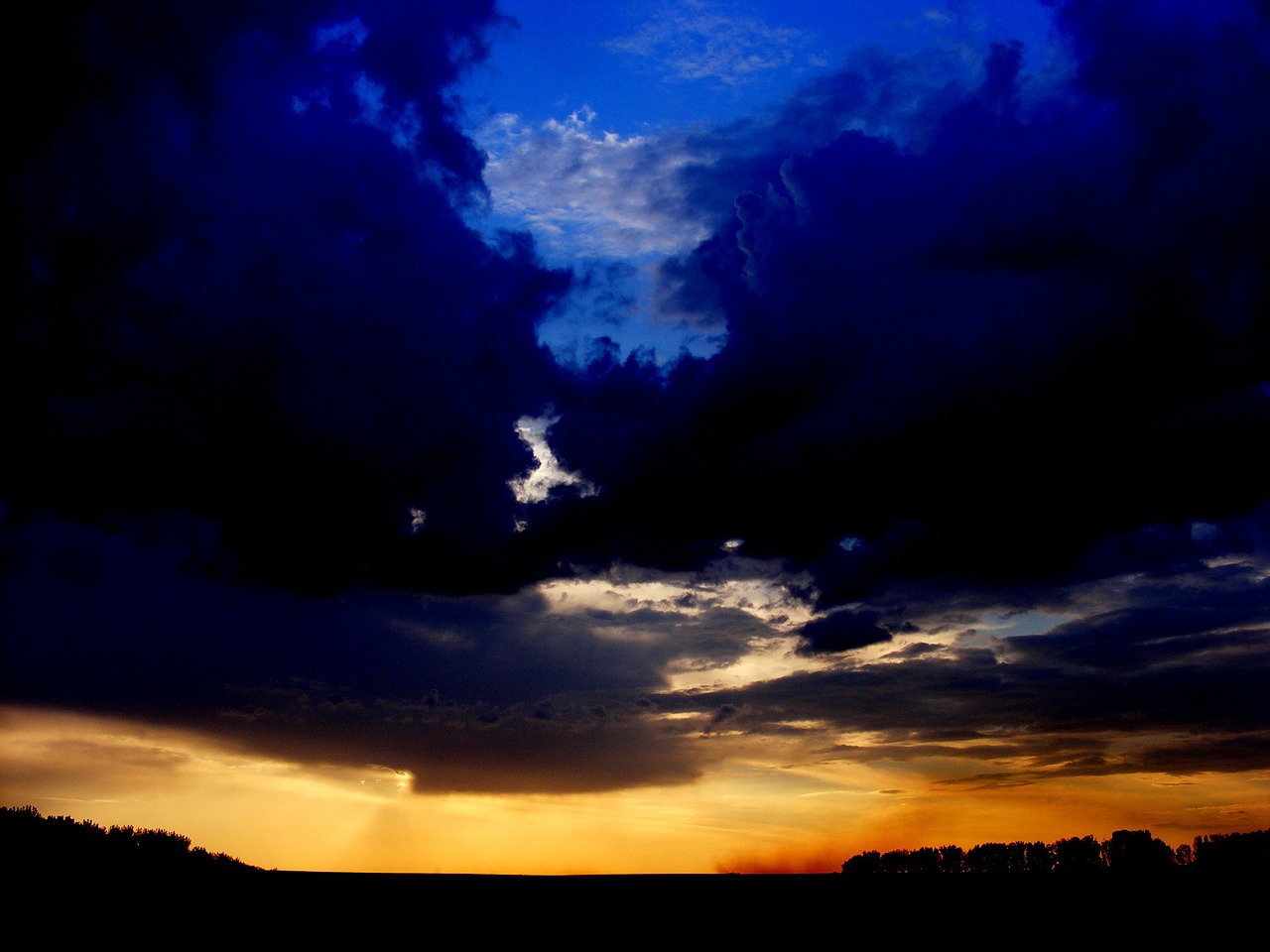 sunset sky cloud free photo