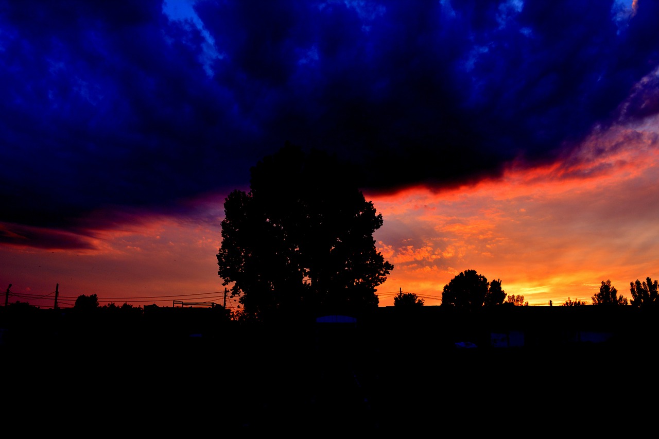 sunset cloud night free photo