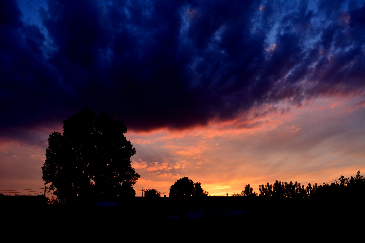 sunset cloud night free photo