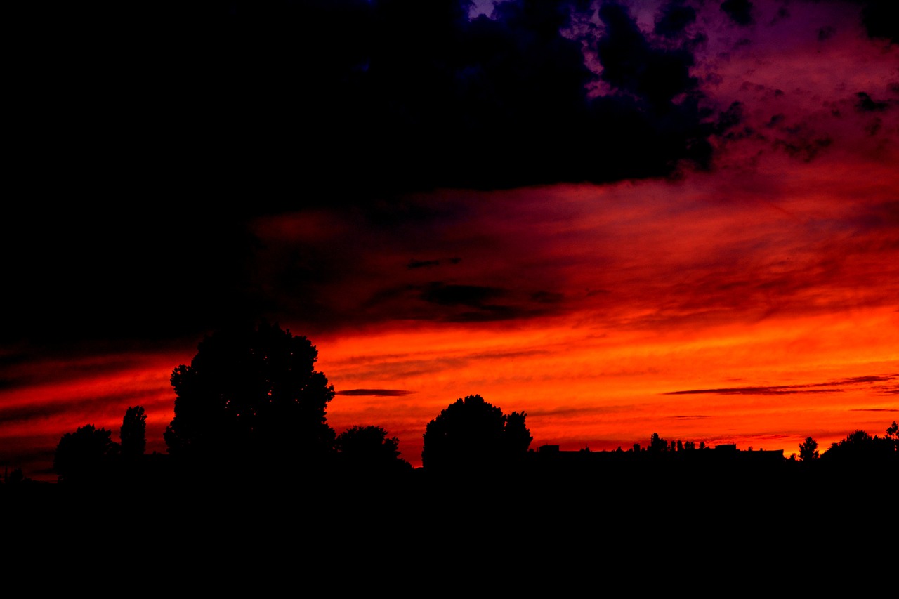 sunset cloud night free photo